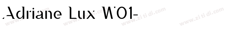 Adriane Lux W01字体转换